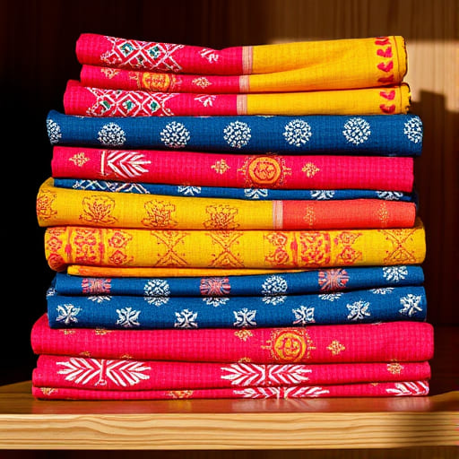 Colorful Rajasthani textiles